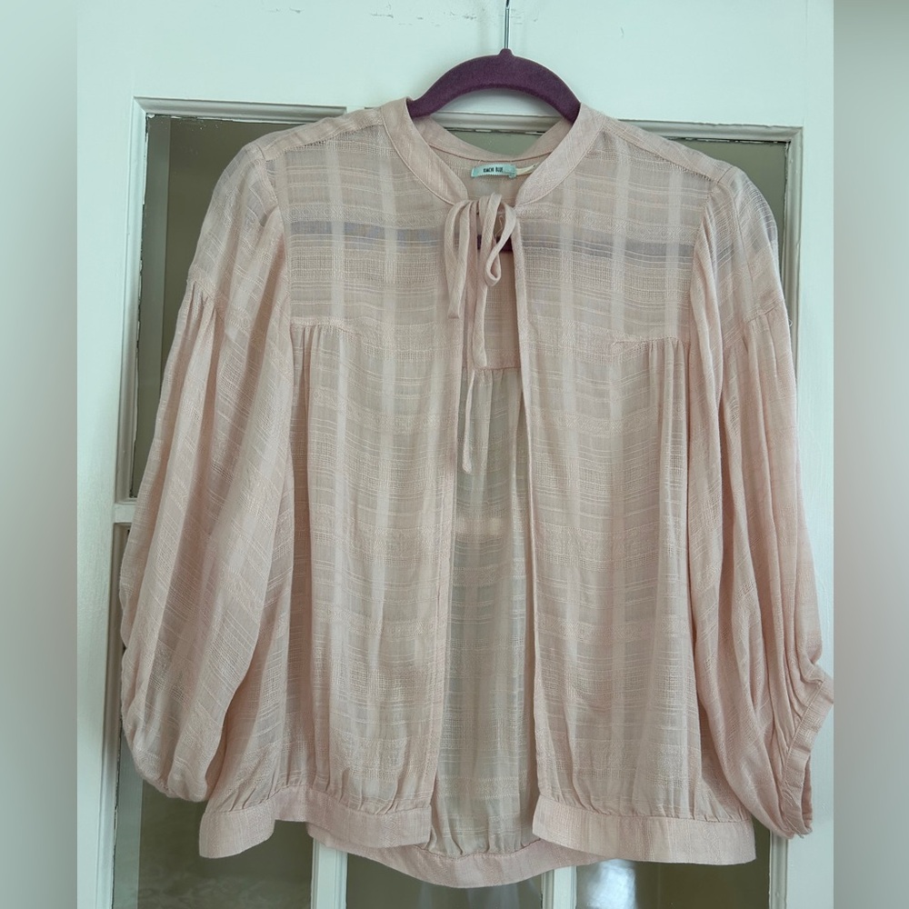 Urban Outfitters Blush Pink Women's Tie-Neck Open Top NWT